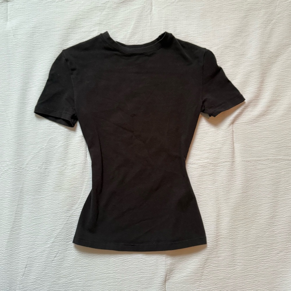 Skims Cotton Jersey Black Size XXS